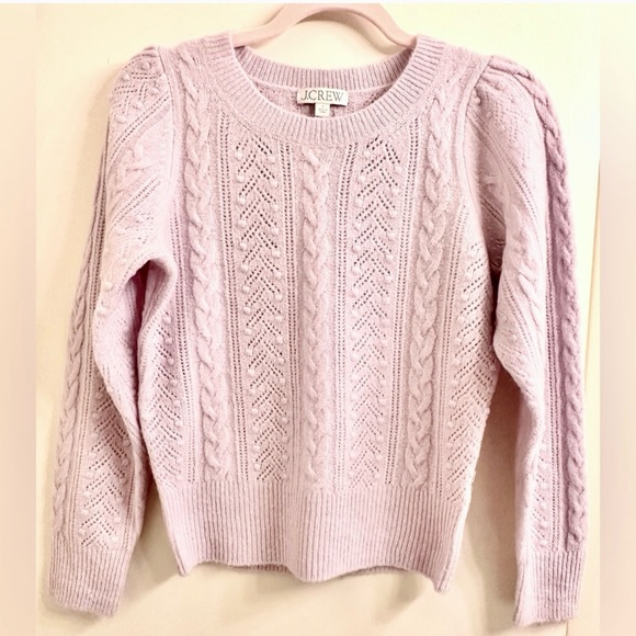 NWOT POINTELLE CABLE-KNIT CREWNECK - Picture 5 of 5